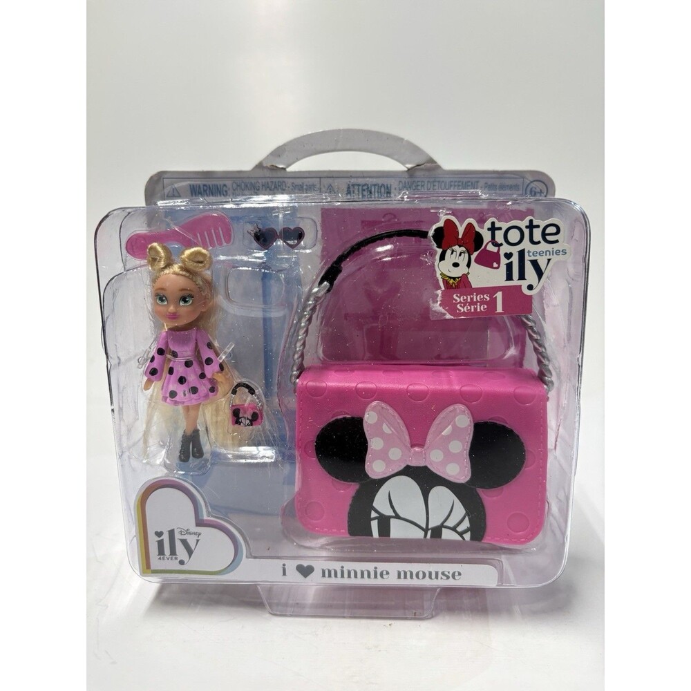 Disney ILY 4Ever‎ Tote Teenies I Love Minnie Mouse Mini Doll & Purse Series 1